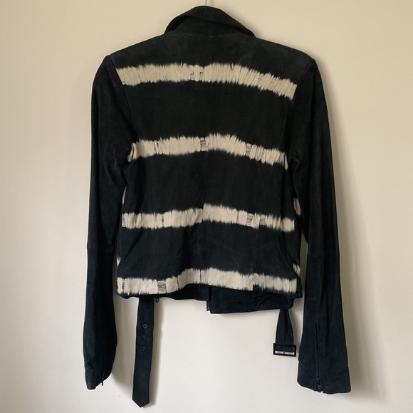 Joe jeans leather jacket black and white size small - Picture 5 of 7